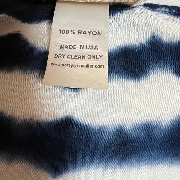 Corey Lynn Calter Tie Dye Open Front Kimono Size XS High Low Hem Made in USA - Picture 4 of 10